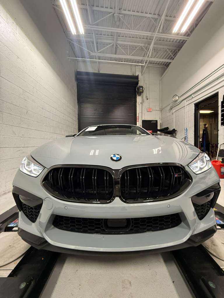 BMW M8 Competition presented for a pre-purchase inspection in South Florida