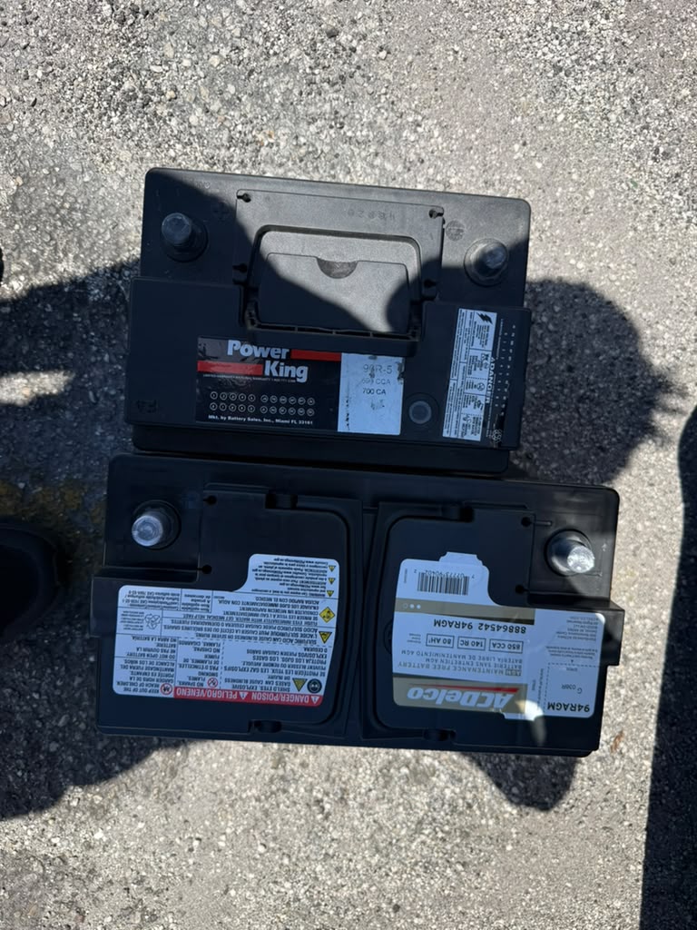 Incorrect and correct Ford Transit Connect batteries compared