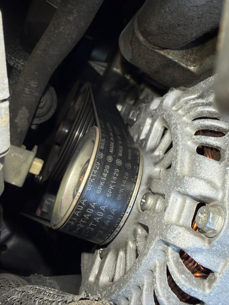 Accessible engine belt and alternator reviewed